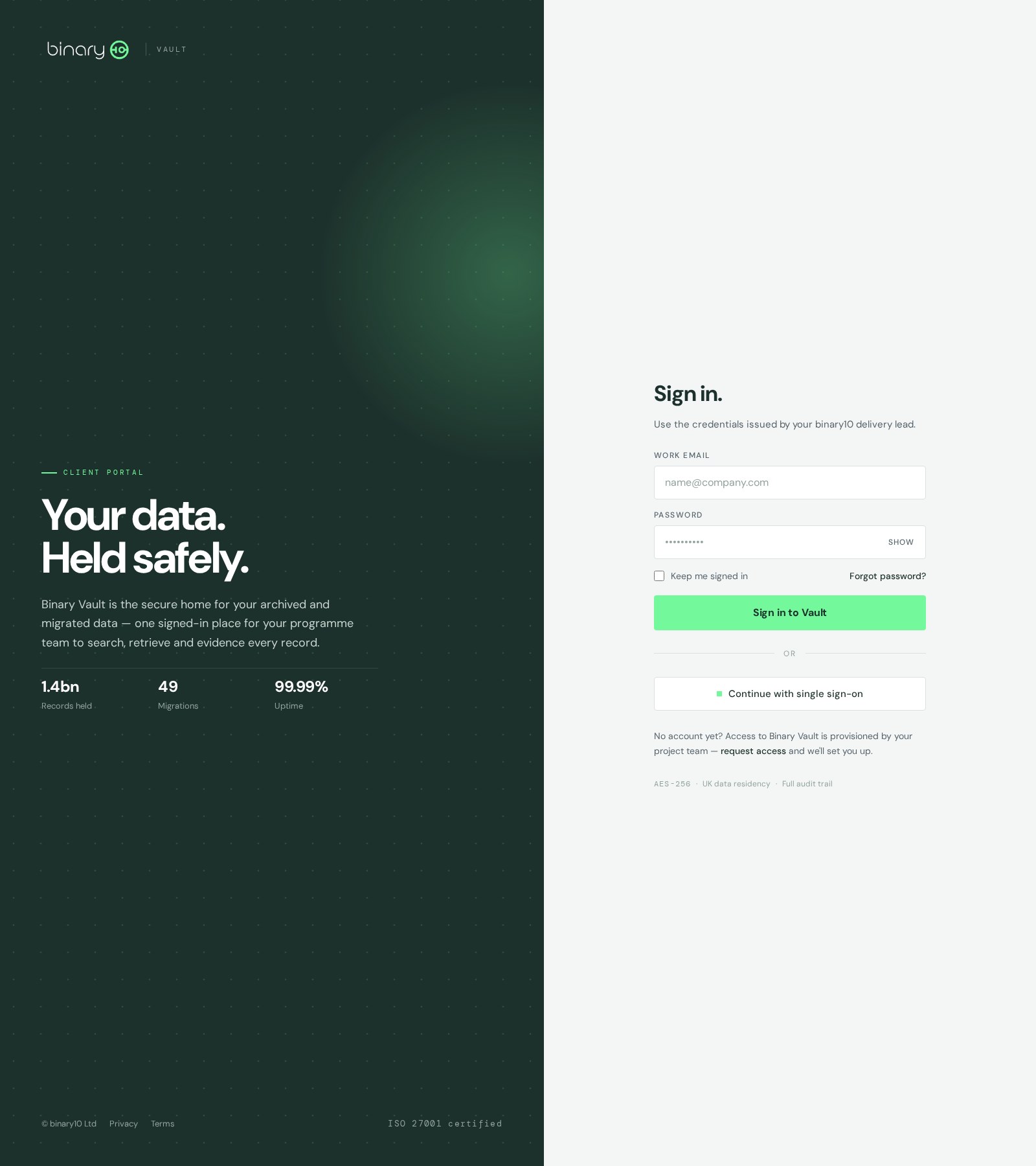 Website designed by Tech Website Pro for Binary10, Data & Analytics — UK